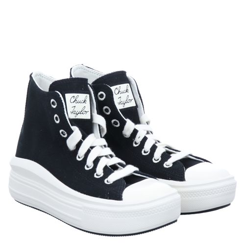 Black converse platform high tops on sale