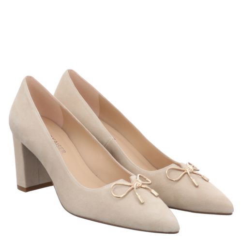 Peter Kaiser Hilina pk Veloursleder Pumps in beige fur Damen