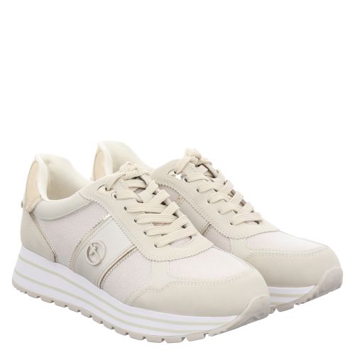 Tamaris Schnürschuhe creme Casual-Look popular