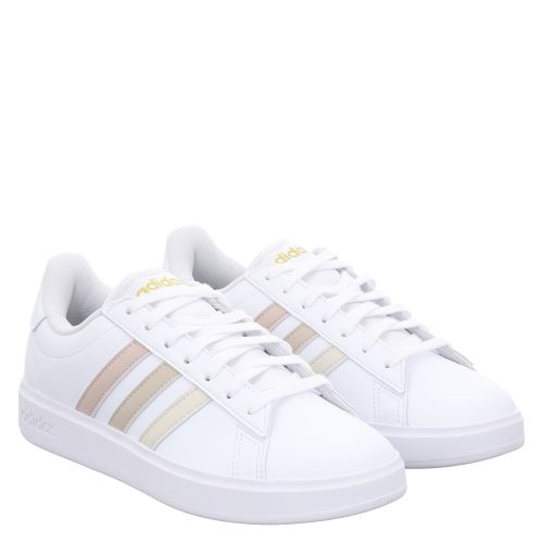 Adidas Grand Court 2.0 Kunstleder Sneaker in weiB fur Damen