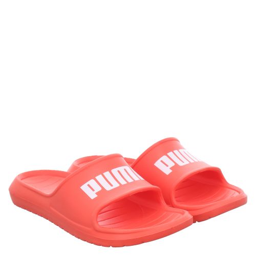 All red puma slides online