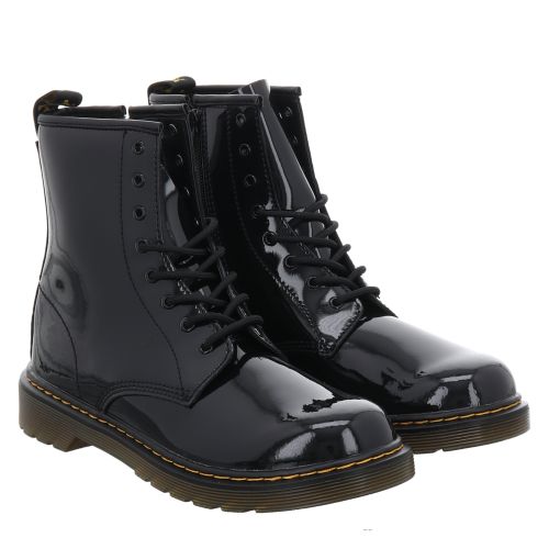 Dr.Martens 1460 Lackleder Winterstiefel in schwarz fur Kinder