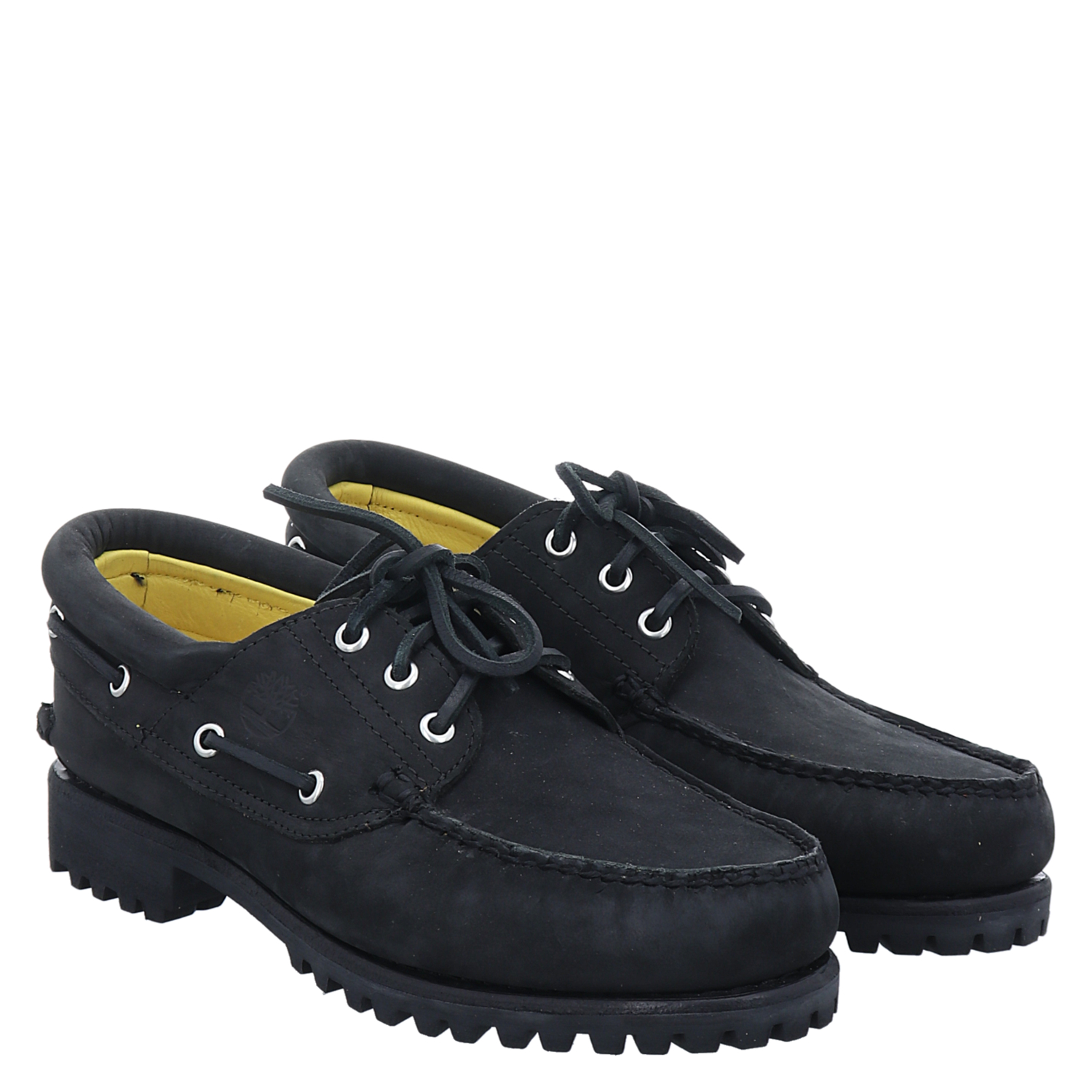 Timberland Authentics 3 Eye Classic Lug B Nubukleder Halbschuh in schwarz