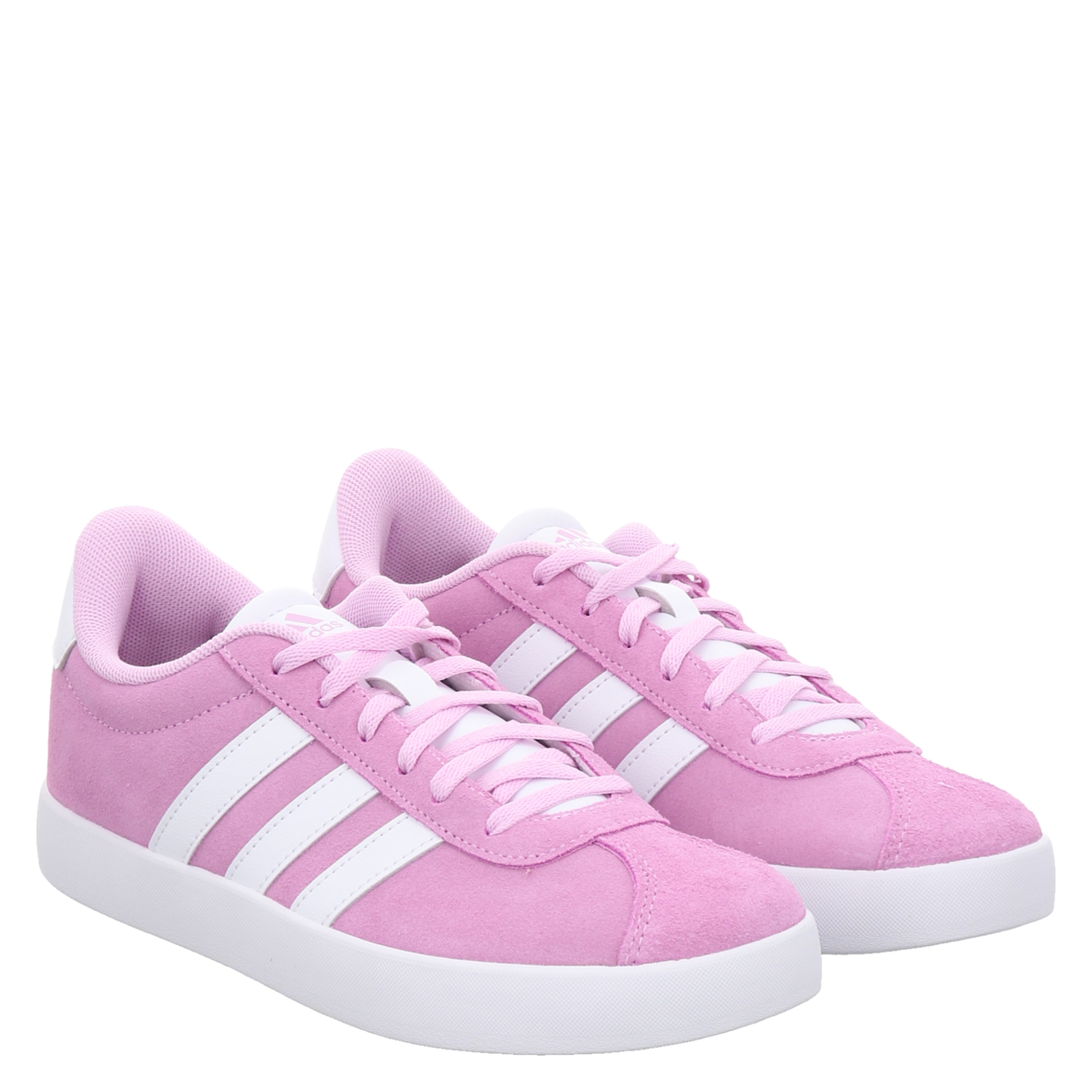 Adidas Vl Court 3.0 K Veloursleder Sneaker in lila fur Kinder