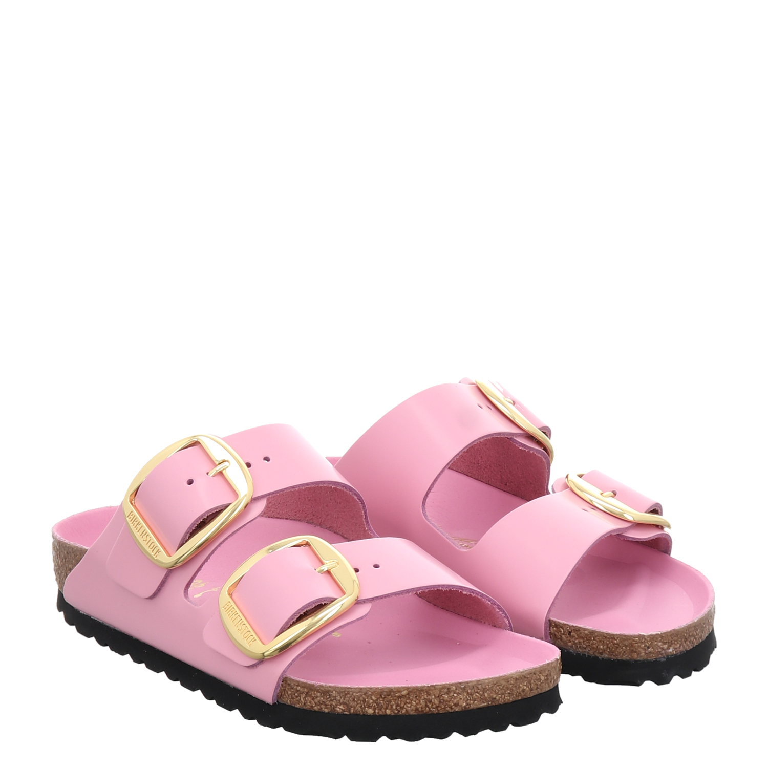 Birkenstock Arizonabb Schmal Lackleder Pantolette in pink fur Damen