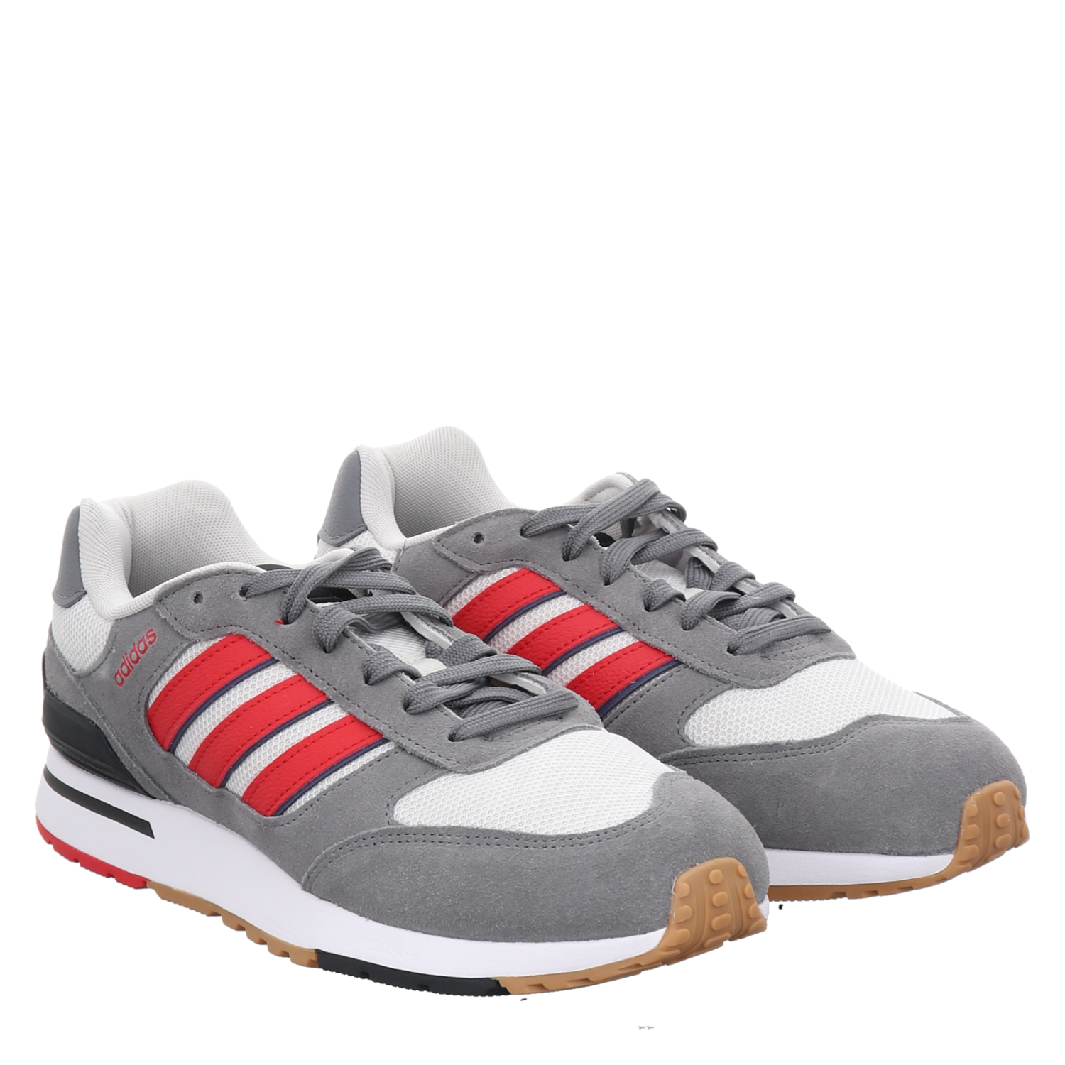 Adidas shoes grey red best sale